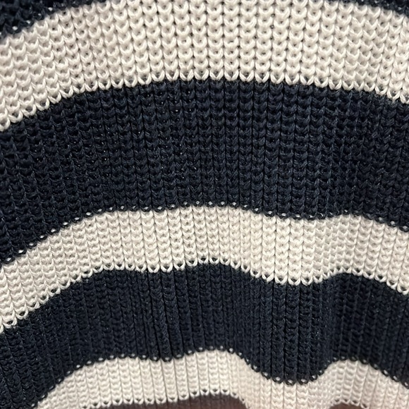 Old Navy Dark Blue & White Striped Sleeveless Sweater Sized Women’s 3X - Picture 4 of 5